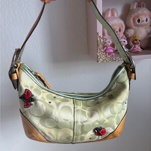 Coach green ladybug 🐞 bag
